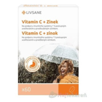 Livsane  vitamín C 240mg + Zinok 10mg, 60 tbl