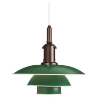Louis Poulsen PH 3 1/2-3 závesná lampa meď/zelená