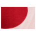 Kusový koberec Eton červený 15 kruh - 100x100 (průměr) kruh cm Vopi koberce