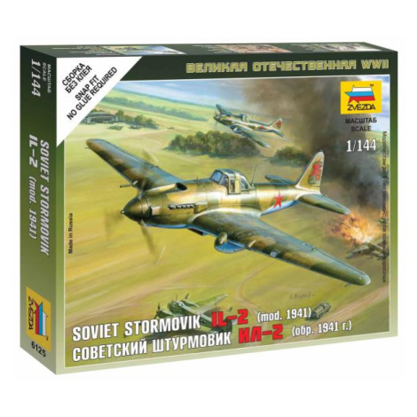 Wargames (WWII) letadlo 6125 - Ilyushin IL-2 Stormovik (1:144) Zvezda