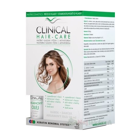 CLINICAL HAIR-CARE 90 cps + ARGANOVÝ OLEJ 20 ml