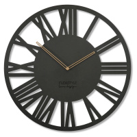 Nástenné hodiny Loft Adulto 50cm, z219 čierna