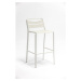 Biele kovové záhradné barové stoličky v súprave 2 ks Spring – Ezeis