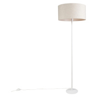 Moderná stojaca lampa biela s odtieňom papriky 50 cm - Simplo