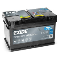 EXIDE Premium 72Ah Autobatéria 12V, 720A, EA722