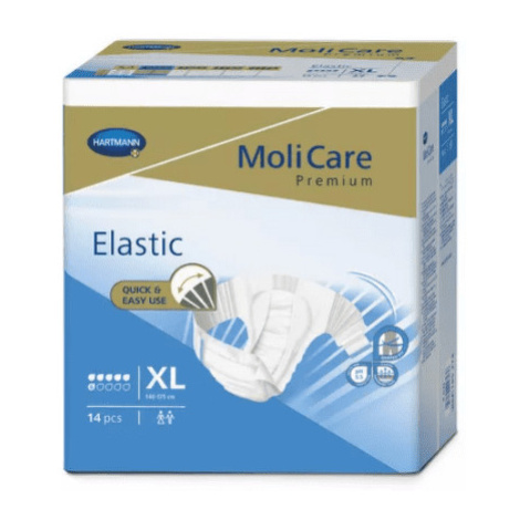 MOLICARE Premium elastic 6 kvapiek XL plienkové nohavičky zalepovacie 14 ks