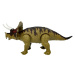mamido Dinosaurus Triceratops na batérie so zvukovými efektmi hnedý