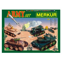 Stavebnica MERKÚR Army Set 657ks 2 vrstvy v krabici 36x27x5,5cm