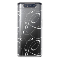 Odolné silikónové puzdro iSaprio - Fancy - white - Samsung Galaxy A80
