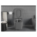 MEXEN - Teo Závesná WC misa vrátane sedátka s slow-slim, z duroplastu, temná šedá mat 30854071