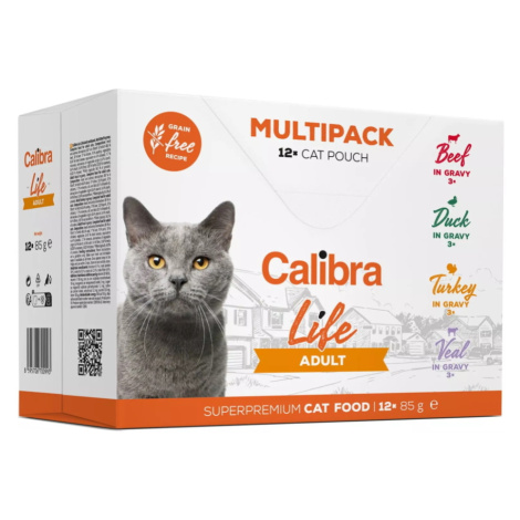 CALIBRA Life kapsa Adult Multipack kapsičky pre mačky 12 x 85 g
