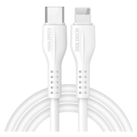 Nabíjací a dátový kábel USB Type-C, Lightning, 100 cm, 2220 mA, s ochranou proti zlomeniu, rýchl