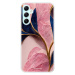 Odolné silikónové puzdro iSaprio - Pink Blue Leaves - Samsung Galaxy A34 5G
