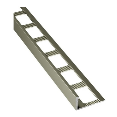 Lišta ukončovací "L" Havos champagne, hliník elox, dĺžka 250 cm, výška hrany 11 mm, ALECH11250