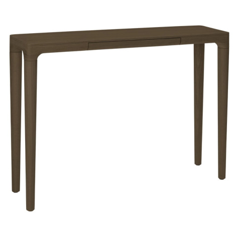 Hnedý konzolový stolík z dubového dreva 12x110 cm Heart&#39;n&#39;Soul – UMAGE