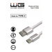 Kábel WG USB-C na USB, 2,1A, 1m, biela