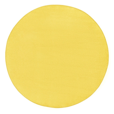 Žltý okrúhly koberec ø 133 cm Fancy – Hanse Home