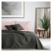 DecoKing Prehoz na posteľ Axel ružová/oceľová, 170 x 210 cm