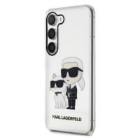 Plastové puzdro Karl Lagerfeld na Samsung Galaxy S23+ 5G S916 KLHCS23MHNKCTGT IML Glitter Karl a