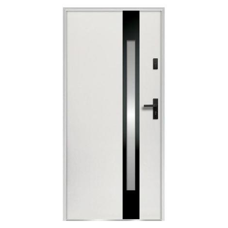 Dvere vchodové Temida S68 90L biele MERKURY MARKET