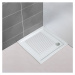 Biela podložka do sprchového koutu Wenko Arinos, 54 × 54 cm