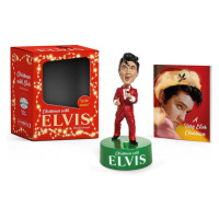 Running Press Christmas with Elvis Bobblehead With music! Miniature Editions