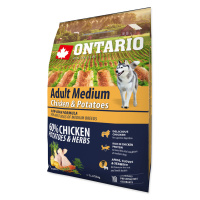 ONTARIO Dog Adult Medium chicken & potatoes & herbs granule 2,25 kg