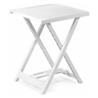 Kinekus Stôl plastový, skladací, výška 65cm, ARNO, biely