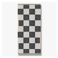 Čierno-biely umývateľný koberec 70x150 cm Square – Mette Ditmer Denmark