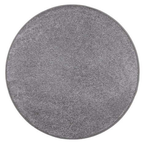 Kusový koberec Capri šedý kruh - 67x67 (průměr) kruh cm Vopi koberce