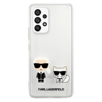 Plastové puzdro Karl Lagerfeld na Samsung Galaxy A53 5G KLHCA53CKTR Karl + Choupette transparent