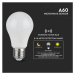 Žiarovka LED so senzorom E27 9W, 3000K, 806lm, A60 VT-2219 (V-TAC)