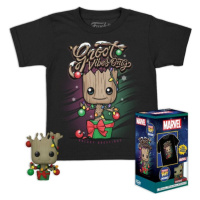 Funko Pocket POP! & Tee: Marvel: GOTG- Holiday Groot L (detské)