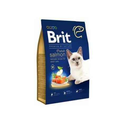Brit Premium Cat by Nature Adult Salmon 8kg + Churu ZADARMO