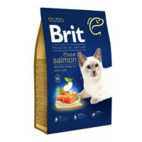 Brit Premium Cat by Nature Adult Salmon 8kg zľava + Churu ZADARMO