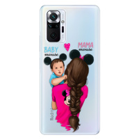 Odolné silikónové puzdro iSaprio - Mama Mouse Brunette and Boy - Xiaomi Redmi Note 10 Pro