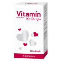 BIOMEDICA Vitamín K2 + D3 + Q10 60 kapsúl