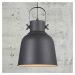 Závesná lampa Adrian v čiernej farbe, Ø 25 cm