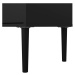Čierny TV stolík 177x57 cm Media – Tvilum