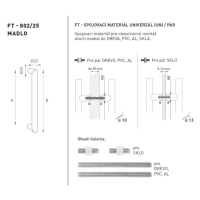 FT - MADLO kód 802 O 25 mm UN ks NEM - nerez matná (F60) O 25 mm 1200 mm