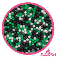 SweetArt Sugar Pearls Football mix 5 mm (80 g) - dortis - dortis