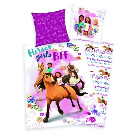 Herding Detské bavlnené obliečky Spirit Horses girls, 140 x 200 cm, 70 x 90 cm