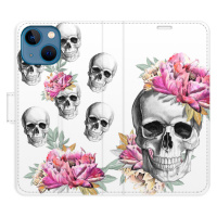 Flipové puzdro iSaprio - Crazy Skull - iPhone 13 mini