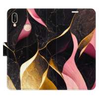 Flipové puzdro iSaprio - Gold Pink Marble 02 - Huawei P20 Lite