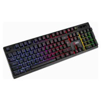 C-TECH klávesnice herní polomechanická Iris (GKB-08), casual gaming, CZ/SK, duhové podsvícení, U