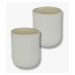 Bielo-béžové hrnčeky v súprave 2 ks z kameňa 0.3 l Sand Grain – Mette Ditmer Denmark