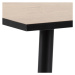 Jedálenský stôl Wyatt 80x80x75 cm (dub, čierna)