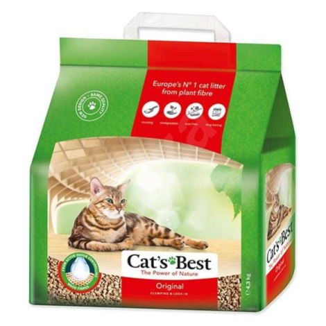 Podstielka pre zvieratá CATS BEST Öko plus 4,3kg  (10L)
