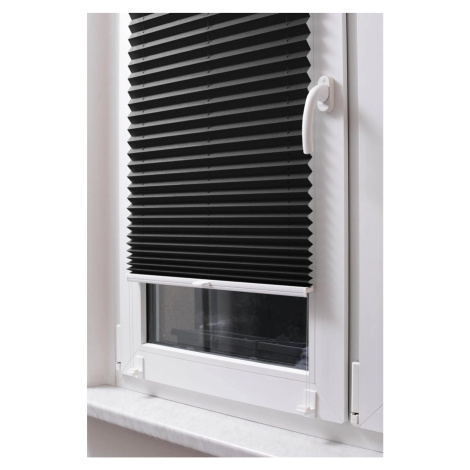 STUZA Plisé roleta EasyFix, čierna, 40 x 100 cm
