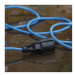 Silikonový prodlužovací kabel s 1 zásuvkou PURPURO 10 m modrý
